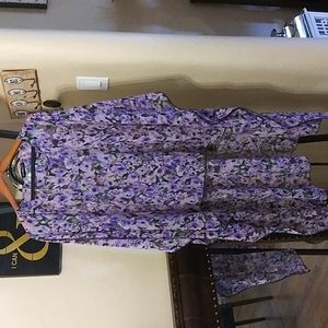 cha cha vente floral tunic.